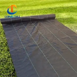 Greenhouse Weed Barrier Fabric Heavy Duty Landscape Fabric Agronomy Greenhouse Ground Cover PP Plastic Weed Barrier Landscape Fabric Black Weed Mat With Line