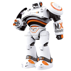 1701B télécommande jouet Robot Intelligent Programmable <span class=keywords><strong>artillerie</strong></span> intelligente tir danse bleu Orange - Product Image 4