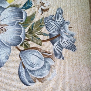 Thủy Tinh Khảm Nghệ Thuật Khảm Hoa Mẫu Hoa Khảm Gạch Ốp Tường Thiết Kế - Product Image 5