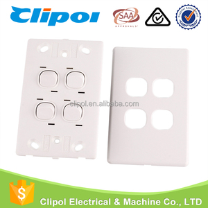 Luz led interruptor de pared 250 V 10A Slimline eléctrica pared delgada 4 Gang interruptor de iluminación para demótica - Product Image 5