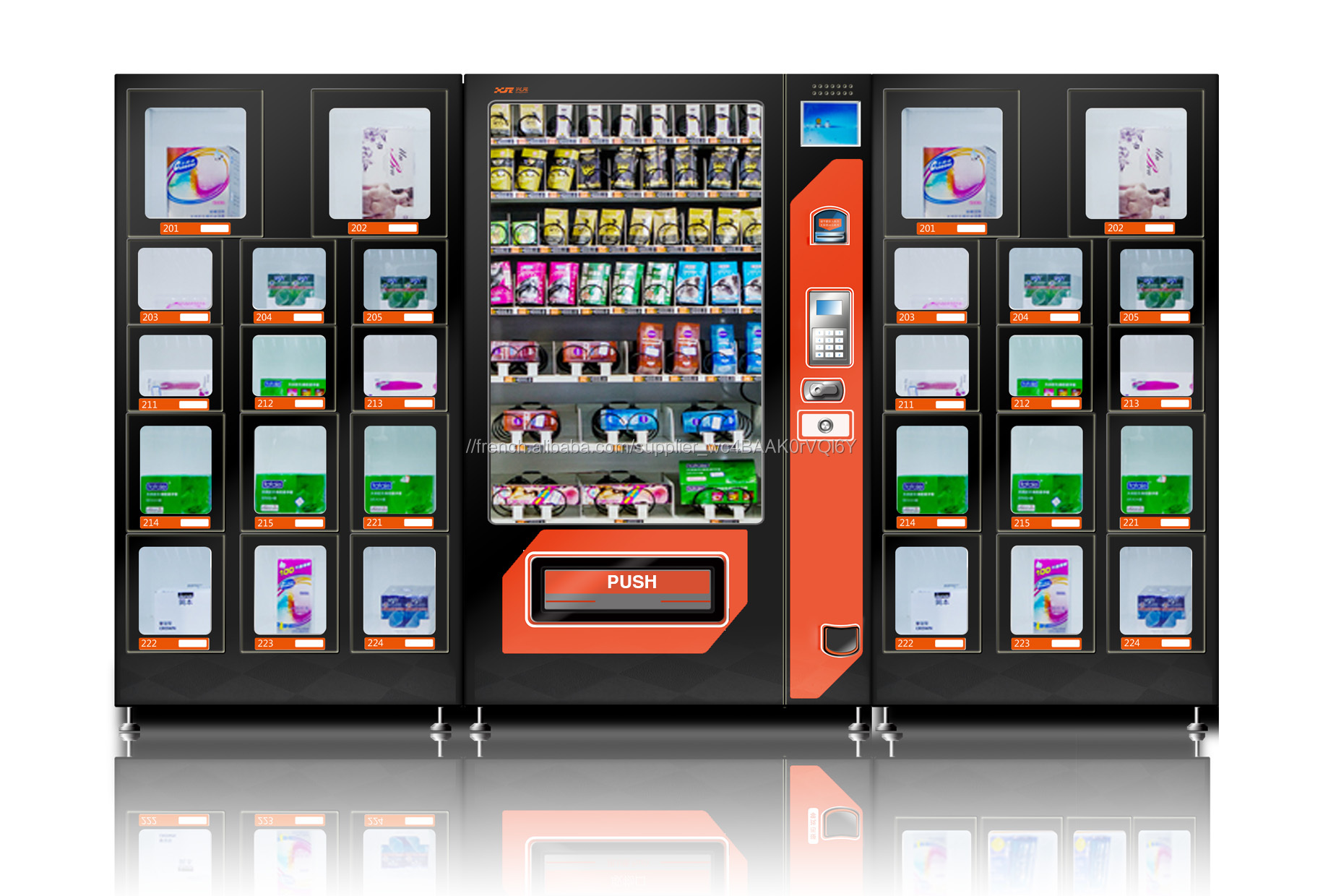 Usine Intelligente 24 heures de libre-service lait automatique distributeur automatique de nourriture chaude