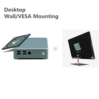 Mini PC profesional N3929SC para Intel Celeron J1900 Fanless Thin Client con 2 * LAN NUC