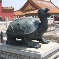 Sculpture de tortue dragon en bronze chinois personnalisée