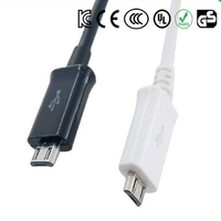 Câble Micro USB rétractable personnalisé fourni par l'usine avec noyau en cuivre pur, charge rapide et transfert de données pour imprimante et ordinateur