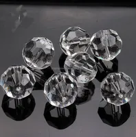 Bola facetada para candelabro de cristal transparente de alta calidad, lámpara de decoración para el hogar y accesorios, arte popular pulido, China