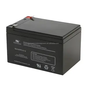 Batterie plomb-acide électrique VRLA 12v, 14ah, sans entretien de porte/fenêtre, panneau solaire, livraison gratuite