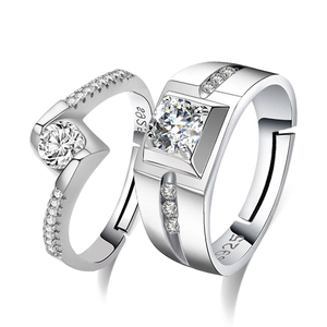Anello da donna in argento 925 con zirconi, <span class=keywords><strong>gioielli</strong></span> <span class=keywords><strong>online</strong></span> per matrimonio - Product Image 1