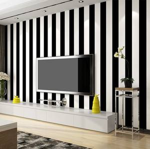 Guangzhou ihouse moderno vinile bianco e nero striscia disegni carta <span class=keywords><strong>da</strong></span> <span class=keywords><strong>parati</strong></span> - Product Image 4