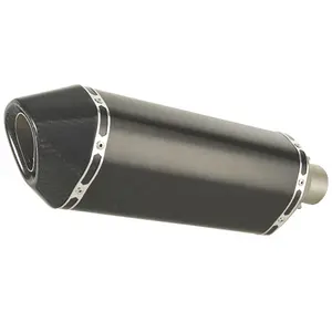 China Manufacturer universal carbon fiber black muffler tips exhaust for 100cc