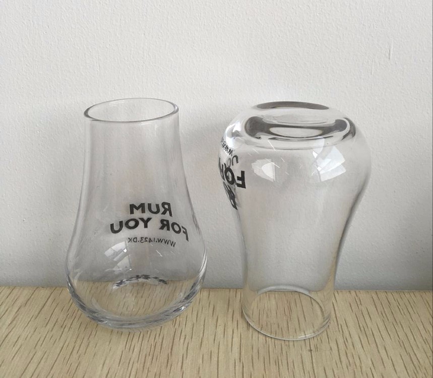 polish mouth blow white wine glass