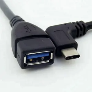 直角usb-c型至USB 3.0 OTG适配器转换器电缆