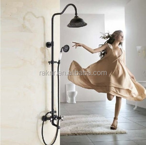 Mitigeur de baignoire en Bronze frotté à l'huile, ensemble de douche de pluie, nouveau, moderne, - Product Image 2