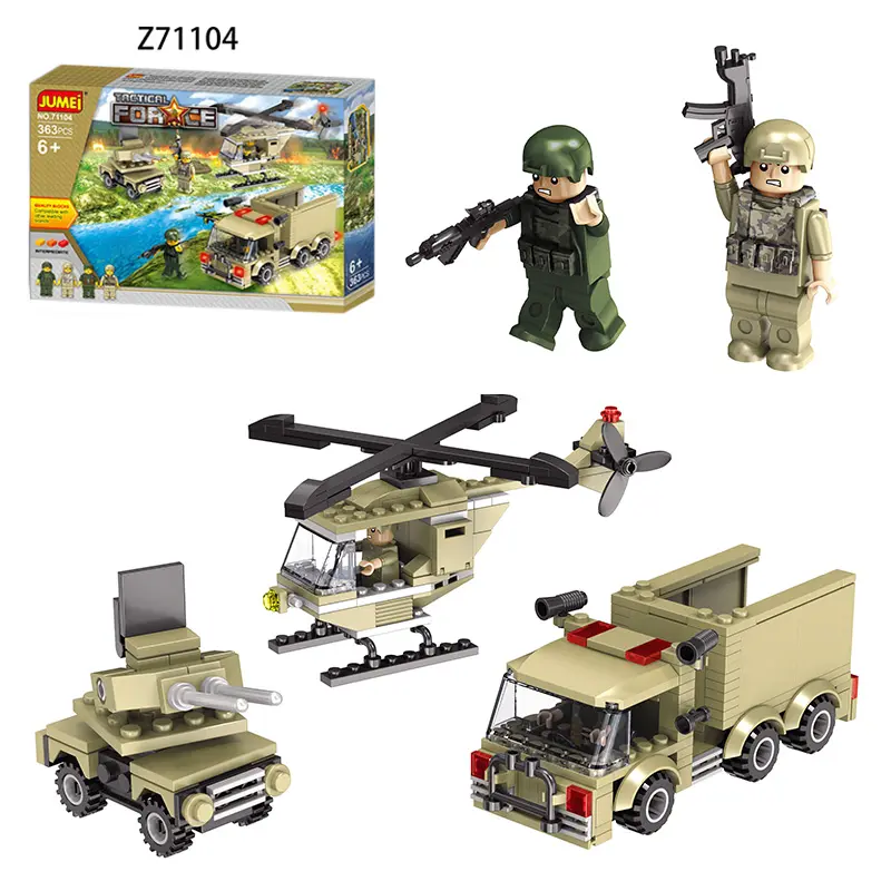 3D Children War Series Building Blocks, Army Plastic Building Blocks Toys for Boy