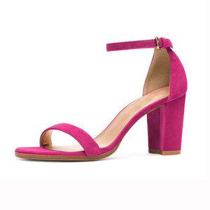 <span class=keywords><strong>Scarpe</strong></span> sandali estive da <span class=keywords><strong>donna</strong></span> con cinturino alla caviglia in pelle scamosciata - Product Image 2