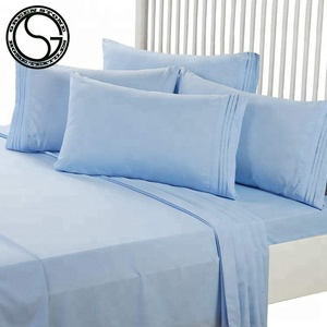 <span class=keywords><strong>Set</strong></span> di lenzuola da letto in microfibra con conteggio di fili 1800 in 6 pezzi <span class=keywords><strong>Set</strong></span> di lenzuola da letto King Size stile semplice per la casa Hotel 6 pezzi in poliestere - Product Image 4