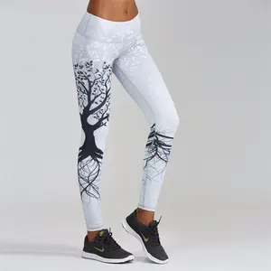 basculador leggins Suppliers-Youme leggings esportivas femininas, branco, preta, para atividades físicas, árvores da moda, 3d, estampadas, para musculação, corrida, treino
