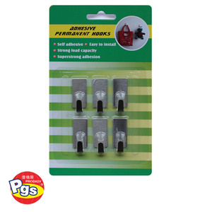 Vente en gros Mini crochet carré pour clé en métal Crochet <span class=keywords><strong>mural</strong></span> en acier avec adhésif Caractéristiques multifonctions solides et collantes - Product Image 1