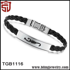 fábrica de venta al por mayor descuento vivo escorpión moderno tejido desgaste diario pulseras - Product Image 1