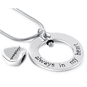 Collana con urna per cremazione sempre nel <span class=keywords><strong>mio</strong></span> cuore per ceneri con <span class=keywords><strong>gioielli</strong></span> con urna ricordo - Product Image 6