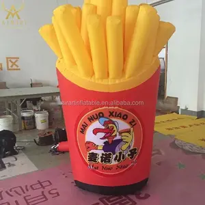 Food advertising inflatable Fries balloon fast food model