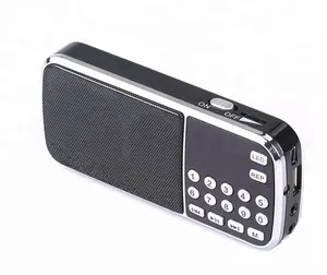 New arrival mini fm digital radio with LED flashlight MP3 Player