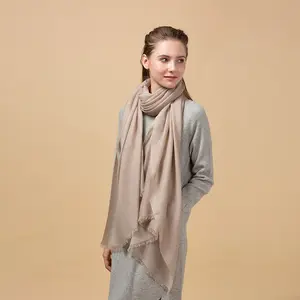 2023 Зимний новый стиль Повседневный на заказ весенний осенний шерстяной тканый кашемировый шарф для женщин