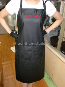 <b>Black</b> PU Waterproof Hairdresser's <b>Apron</b> - Product Image 6