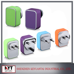 2usb universal <span class=keywords><strong>batterie</strong></span> externe <span class=keywords><strong>chargeur</strong></span>, plug UA 5 V 3.4A usb <span class=keywords><strong>chargeur</strong></span> mural avec CE FCC ROHS - Product Image 1
