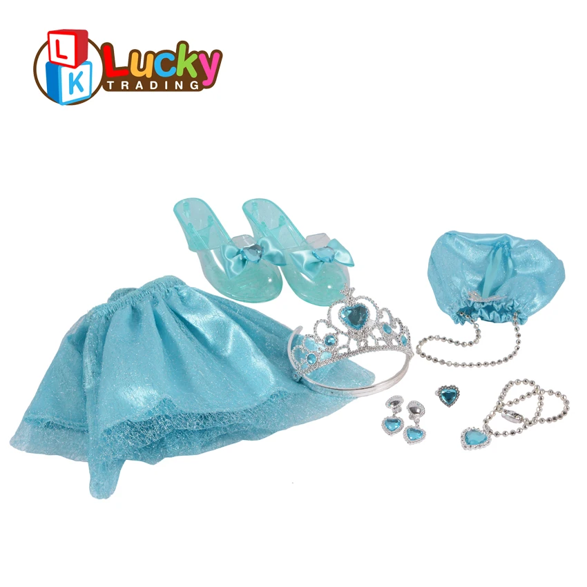 Хрустальные туфли, красивые детские праздничные ролевые Игрушки для девочек, набор принцесс для одевания