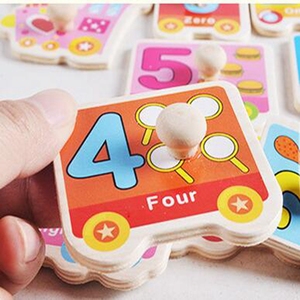 Puzzle montessori 3d pour enfants, chiffres/<span class=keywords><strong>fruits</strong></span>, à main, en <span class=keywords><strong>bois</strong></span>, bonne qualité - Product Image 5
