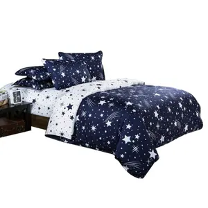 Dream Star Duvet Cover Set Comforter Set Sang Trọng Mềm Mại Giường Không Gian Chủ Đề Trẻ Em Quilt Cover