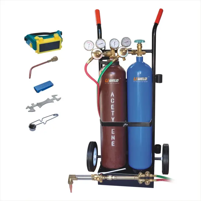 Américain robuste gaz oxygène acétylène chalumeau de soudage kit (UW-1518-A)