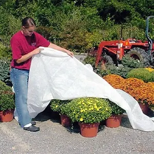 Polypropylene Non Woven Fabric Plant Protector 2 X 10m Protection Pour Plantes Voile D'hivernage Blanc