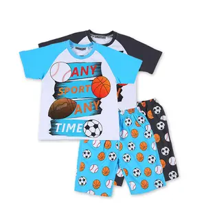 Guangzhou Cotton Boys Leisure Wear Set Sport Design Kid Overall Pajamas