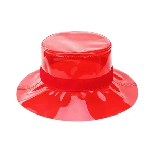 Пользовательский модный пластиковый складной водонепроницаемый ПВХ дождь ведро шляпа