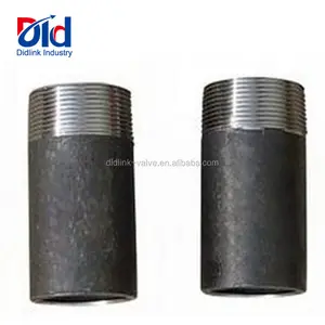 Drain Pipe Connector Fitting Water Line Plumbing Adapter Elbow Joint Gost 6357-81 Black Barrel Nipple