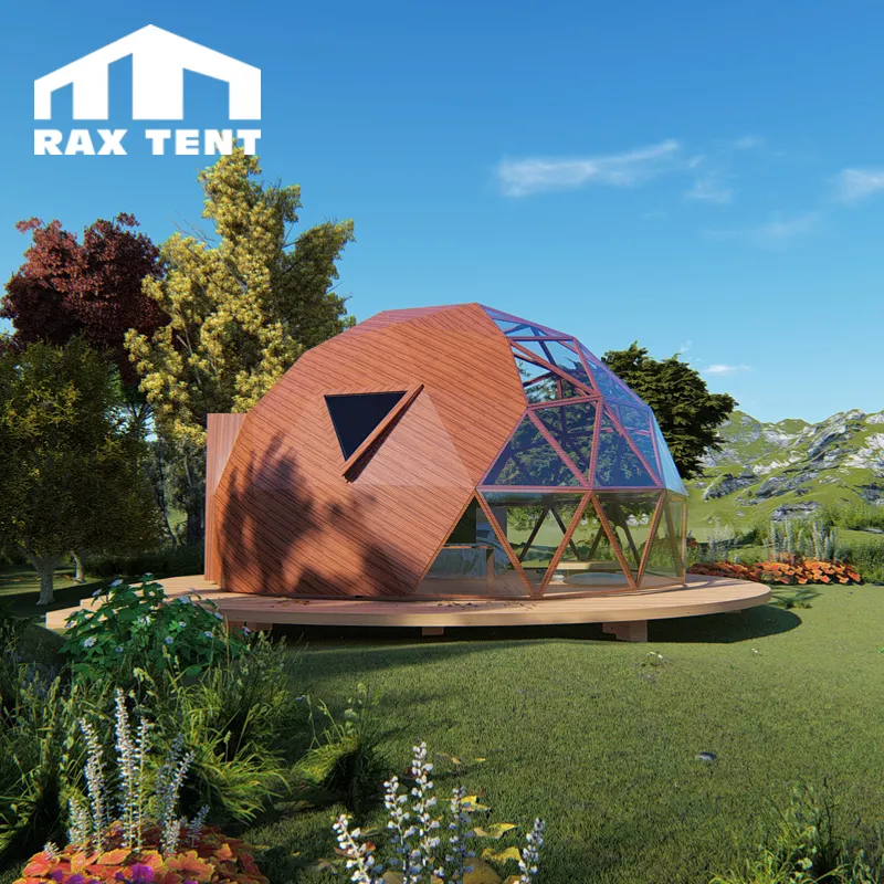 6M cheap factory price dome house prefabricated with aluminum frame