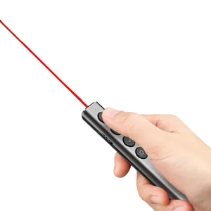 N39 Cheap Red Laser Pointer Powerpoint Clicker Wireless Laser PPT Power Point Presenter wth Lithium battery