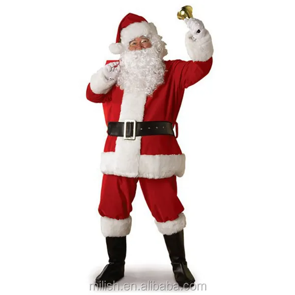 New products cosplay high quality Christmas santa claus costumes for sale MFJ-0088