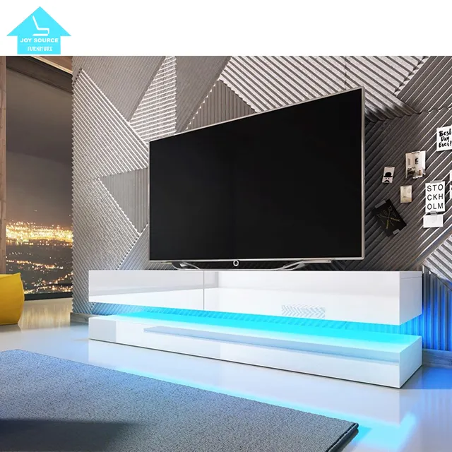 Suporte espelhado iluminação led para tv, móveis para sala de estar
