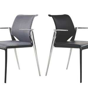 Chaise de <span class=keywords><strong>bureau</strong></span> ergonomique moderne élégante cadre métallique empilable pour table à manger de <span class=keywords><strong>restaurant</strong></span> salle d'attente de réception utilisation de la gare - Product Image 5