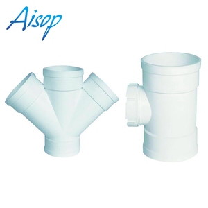 <span class=keywords><strong>Pvc</strong></span> y t raccord de tuyau <span class=keywords><strong>45</strong></span> degrés y raccord de tuyau de dérivation tee latérale - Product Image 2