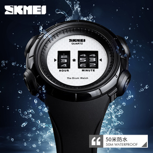 Nuevo Diseño SKMEI 1487 Reloj de Cuarzo Resistente al Agua 3atm con Rodillo de Tambor para Hombre - Product Image 5