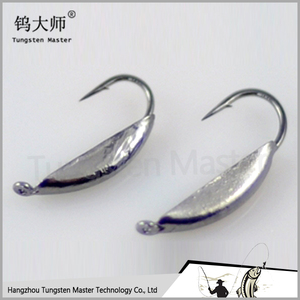 Banana de tungsteno hielo jigs pesca plátano cabeza de la plantilla para la pesca - Product Image 1