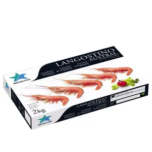 Yilucai กระดาษที่กำหนดเองกล่องอาหารแช่แข็งกล่องปลาแช่แข็งกล่องกุ้งกันน้ำ