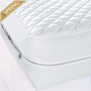 Microfiber Quilted Encasement Waterproof Bed Bug Proof Mattress Cover/protector With Zipper Quality Pvc Zipper Bag White Woven - Product Image 2