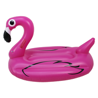 Flotador Inflable de Piscina en Forma de Flamenco para el Verano y la Playa, Juguetes para Fiestas de Piscina, Tumbona Flotante para Montar sobre el Agua