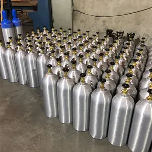 KJ factory direct sale food grade aluminium CO2 cylinder with TPED CE certificate