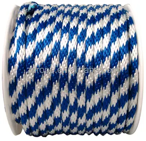 Customizable colors and sizes yacht rope solid braided rope polyester cord