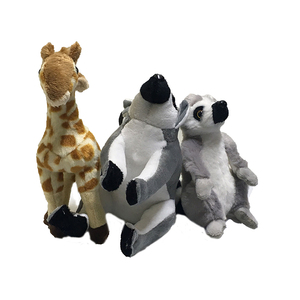 Personalizado <span class=keywords><strong>de</strong></span> dibujos animados los niños zoológico animales juego varios relleno suave felpa lemur y juguetes jirafa - Product Image 1